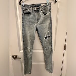 rag & bone high rise ankle skinny size 27